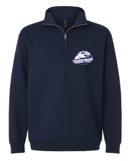 BELLMORE MERRICK SWIM AND DIVE WOMEN'S EMBROIDERED 1/4 ZIP SWEATSHIRT 18810