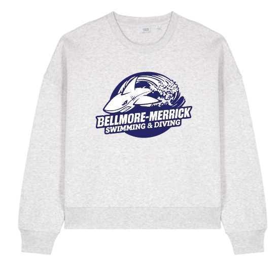 BELLMORE MERRICK SWIM AND DIVE WOMEN'S CROPPED CREWNECK SXW036