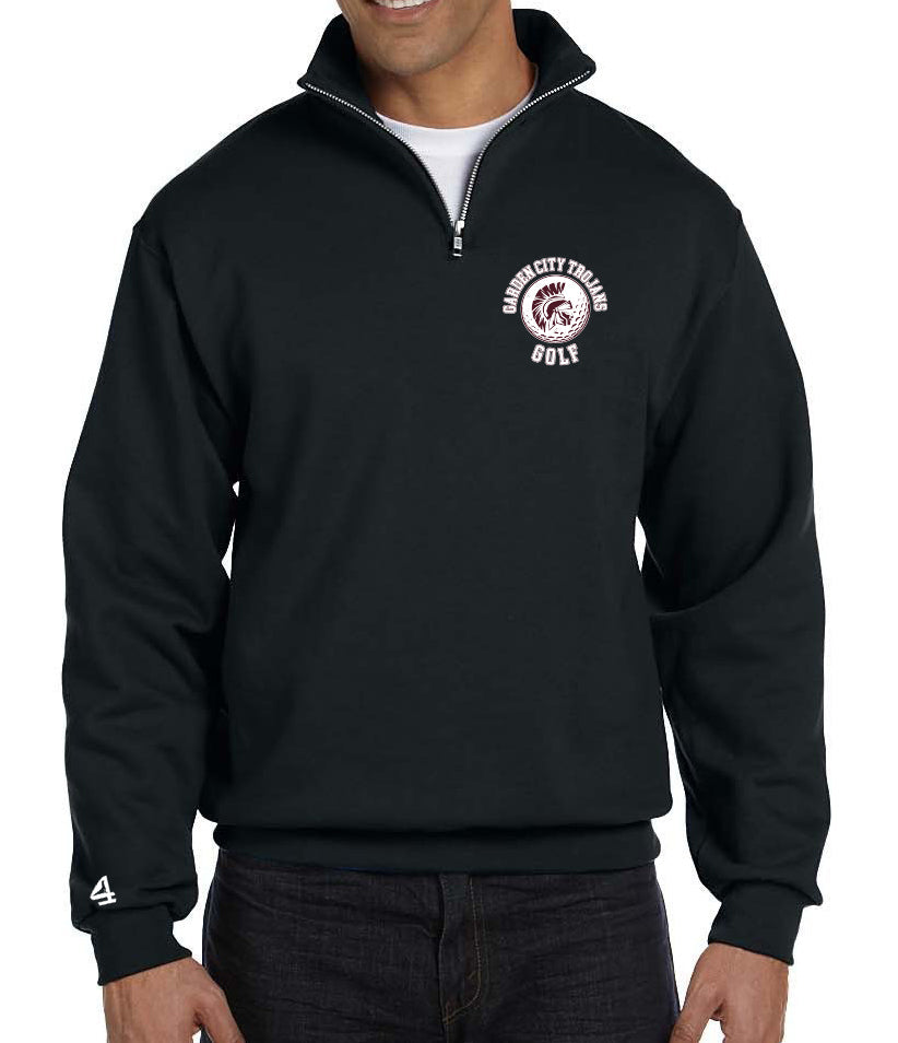 Garden City Golf Men's Embroidered 1/4 zip sweatshirt