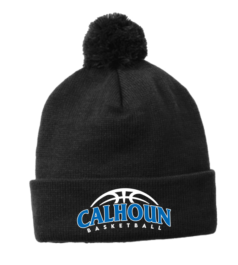 Calhoun Girls Basketball Pom Pom Beanie