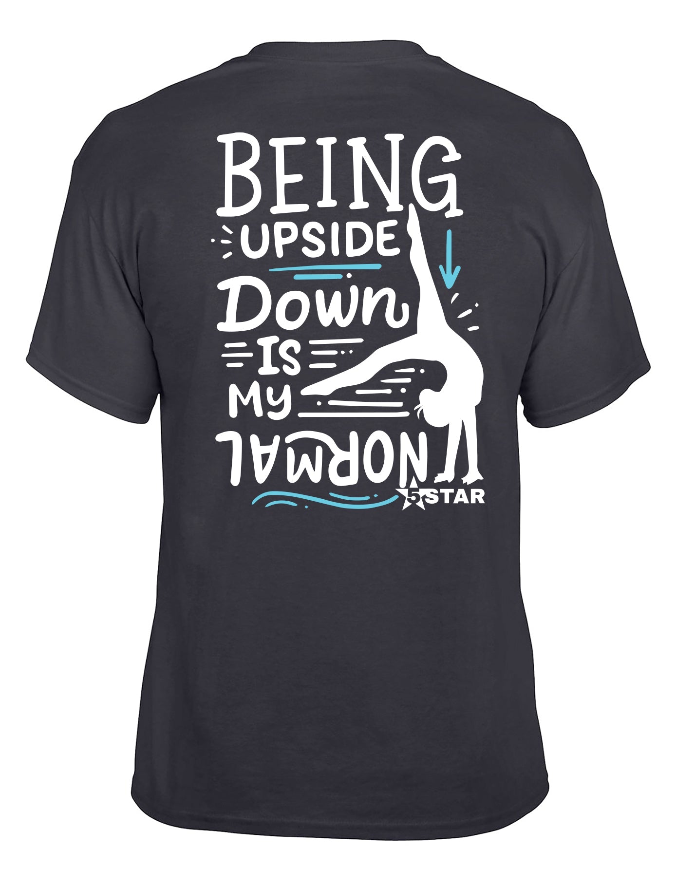 5 Star Gymnastics Upside Down Short Sleeve T-shirt
