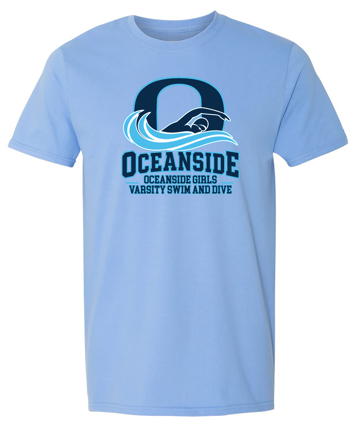 OCEANSIDE GIRLS VARSITY SWIM AND DIVE T-SHIRT 64000/b