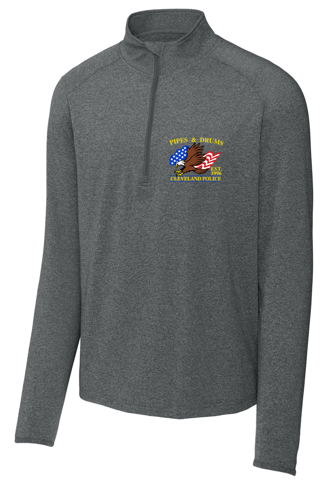 CLEVELAND POLICE PIPES AND DRUMS Embroidered 1/4 zip