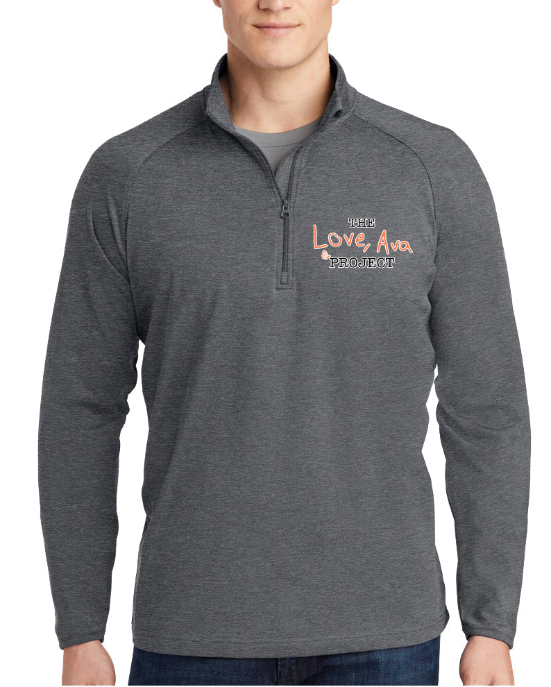 Love Ava Embroidered 1/4 zip