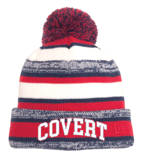 Covert Logo Pom Pom Beanie
