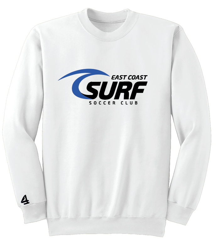 East Coast Surf Soccer Club Logo Crewneck sweatshirt