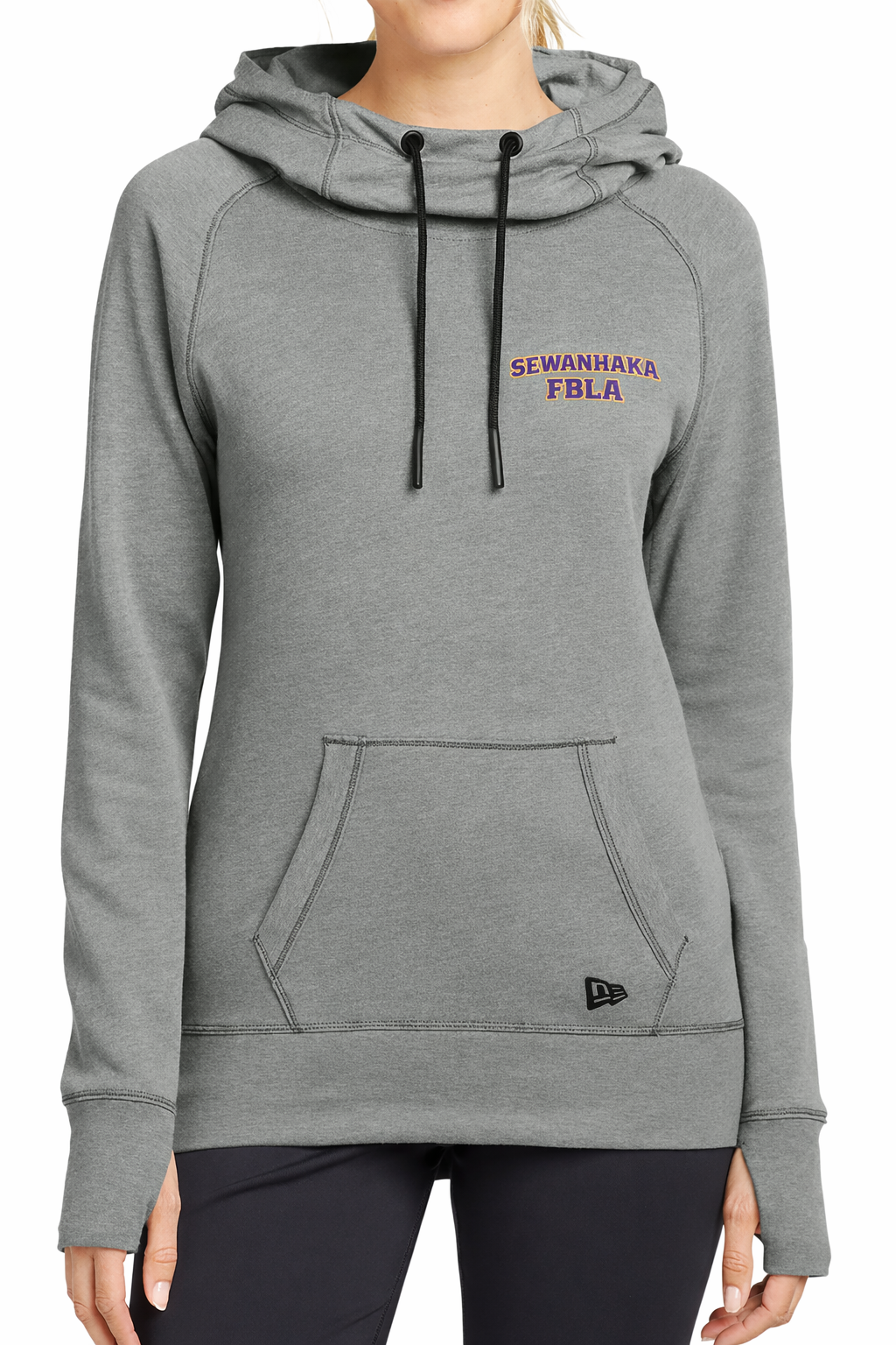 SEWANHAKA FBLA Women's New Era Tri-Blend Long Sleeve Hoodie