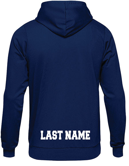 Oceanside Lacrosse OCEANSIDE SAILORS Name on Bottom Back Hoodie