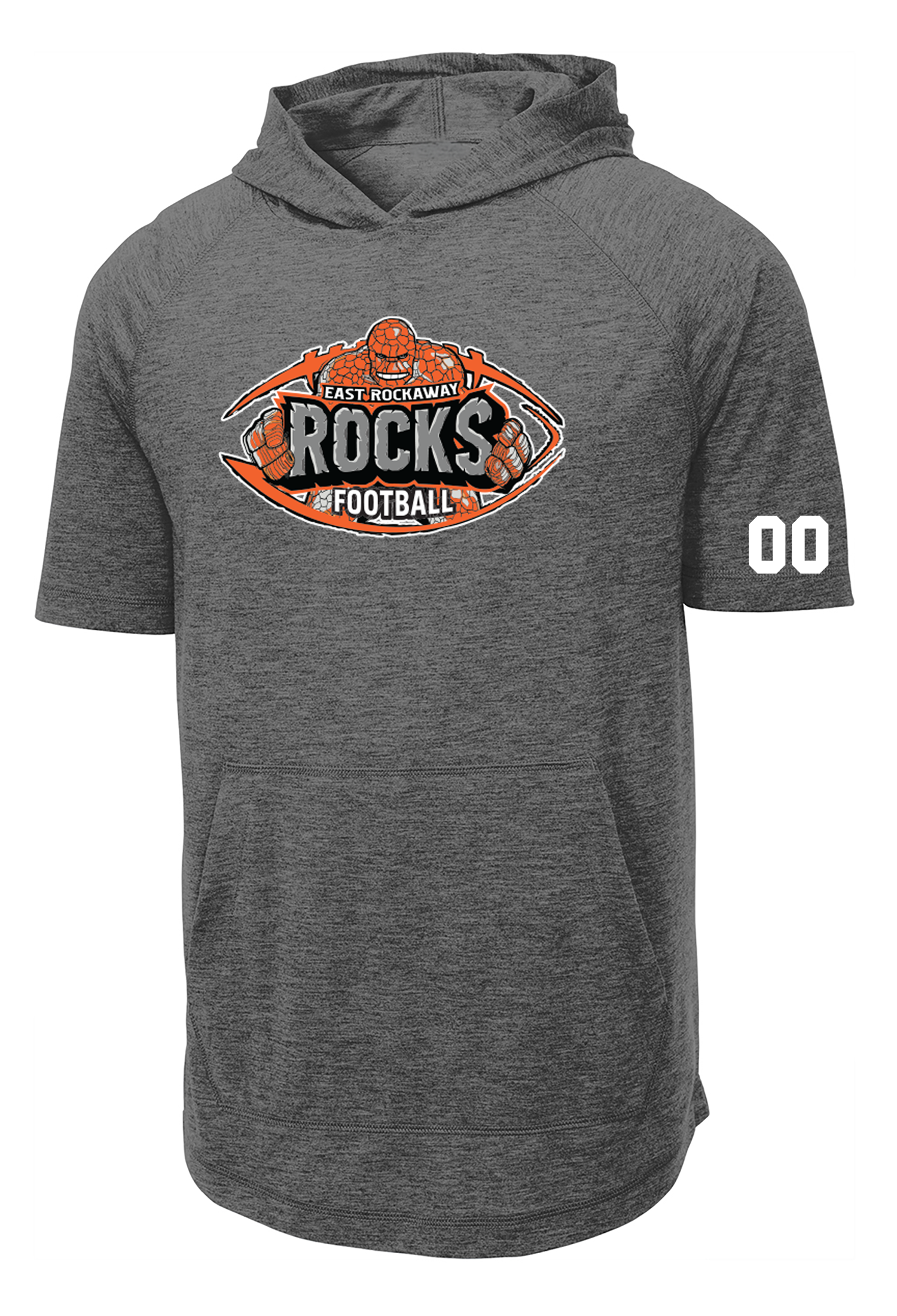 EAST ROCKAWAY FOOTBALL SHORT SLEEVE HOODIE