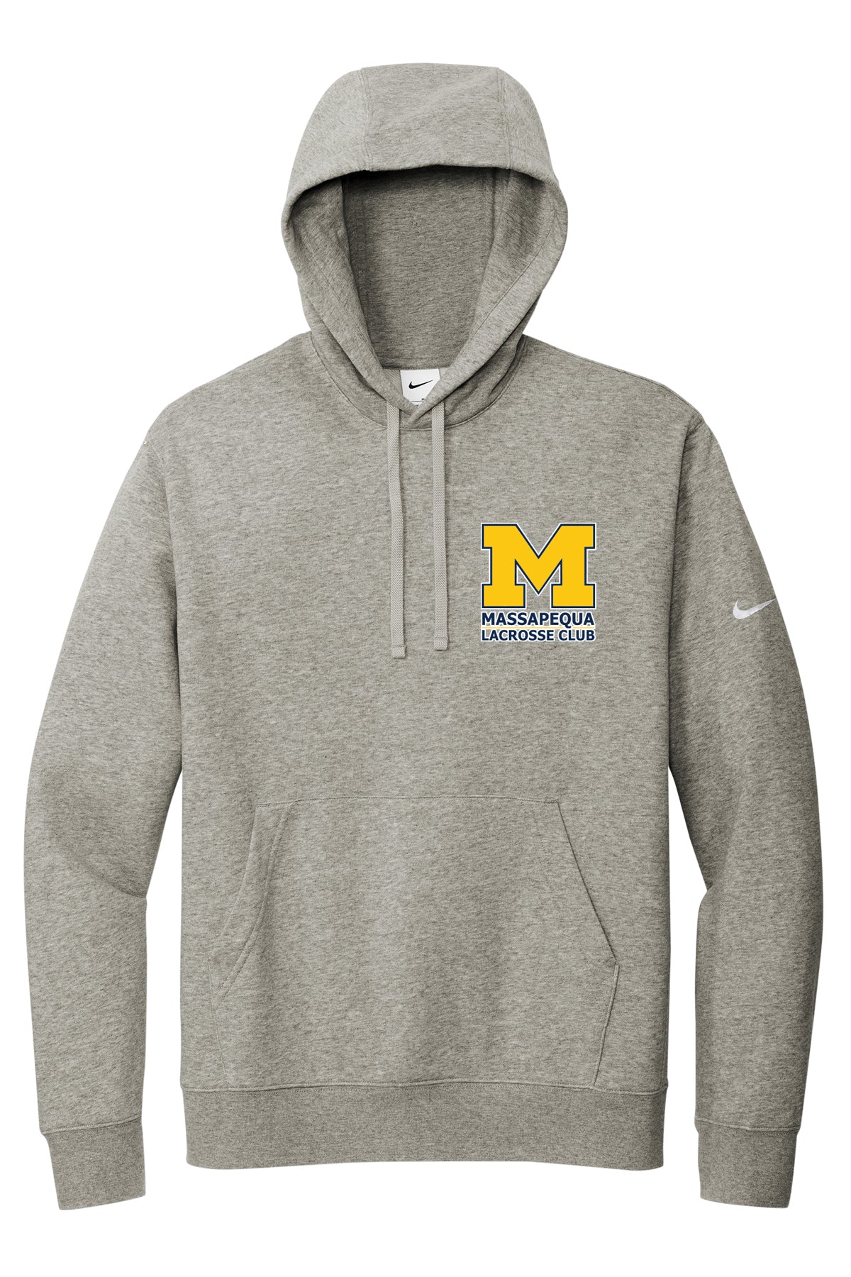Massapequa Lacrosse Club Nike Club Fleece Sleeve Swoosh Pullover Hoodie