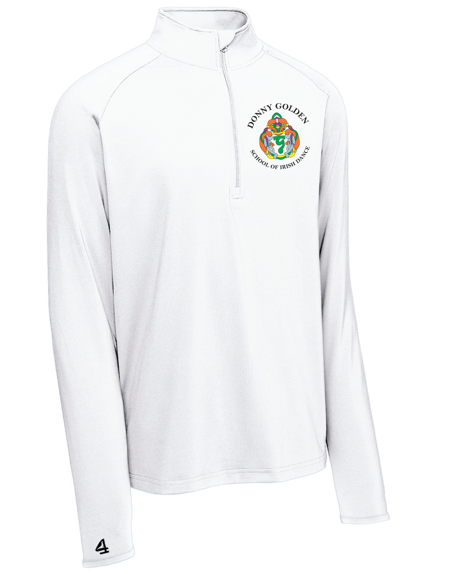 DONNY GOLDEN SCHOOL OF IRISH DANCE Men's 1/4 Printed Zip printed