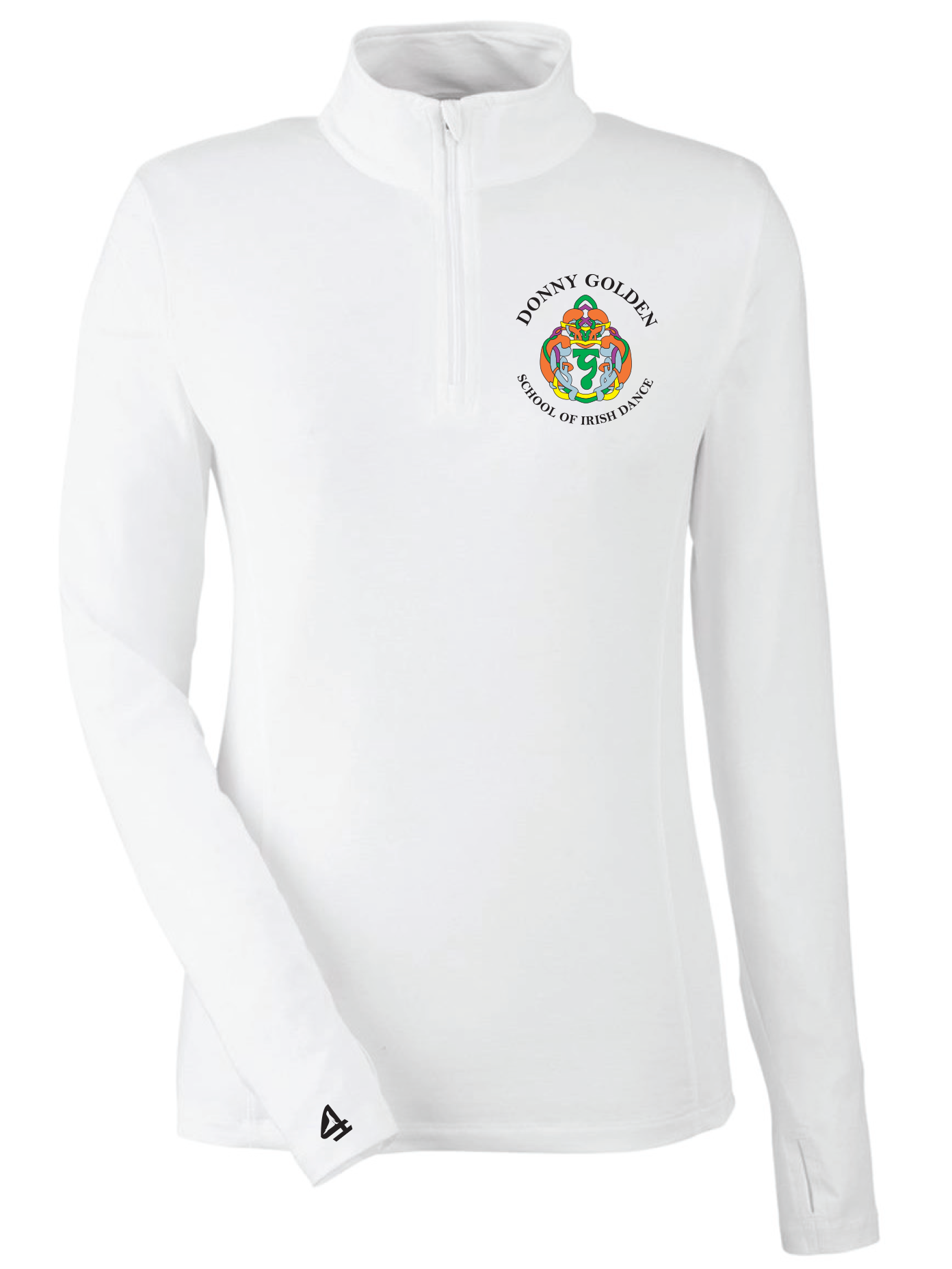DONNY GOLDEN SCHOOL OF IRISH DANCE Women's printed 1/4 Zip Printed
