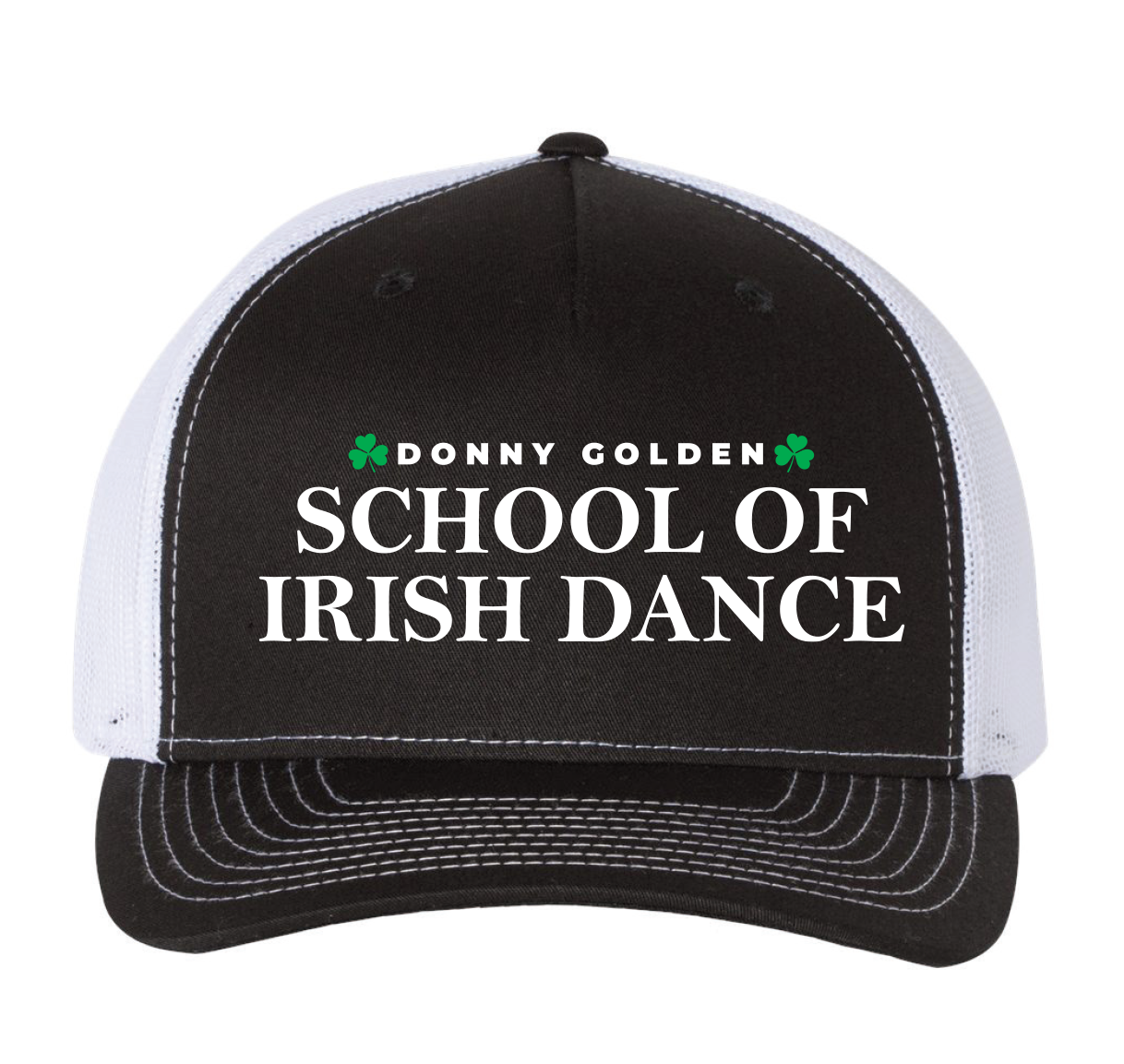 DONNY GOLDEN SCHOOL OF IRISH DANCE Embroidered trucker hat