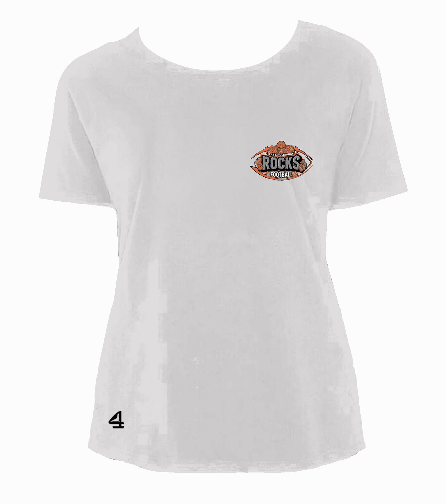 East Rockaway Football Ladies Boxy High Low t-shirt