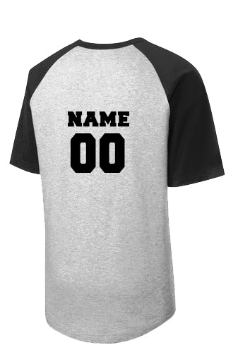 EAST ROCKAWAY SOFTBALL Short Sleeve Colorblock Raglan Jersey