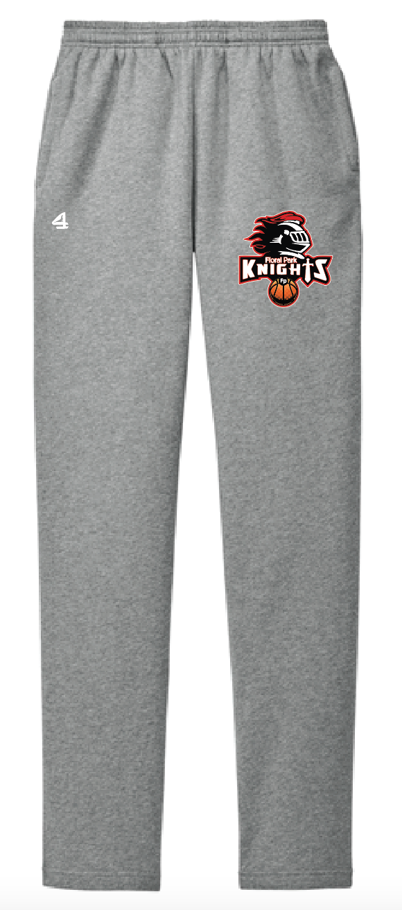 Floral Park Basketball Open-Bottom Sweatpants