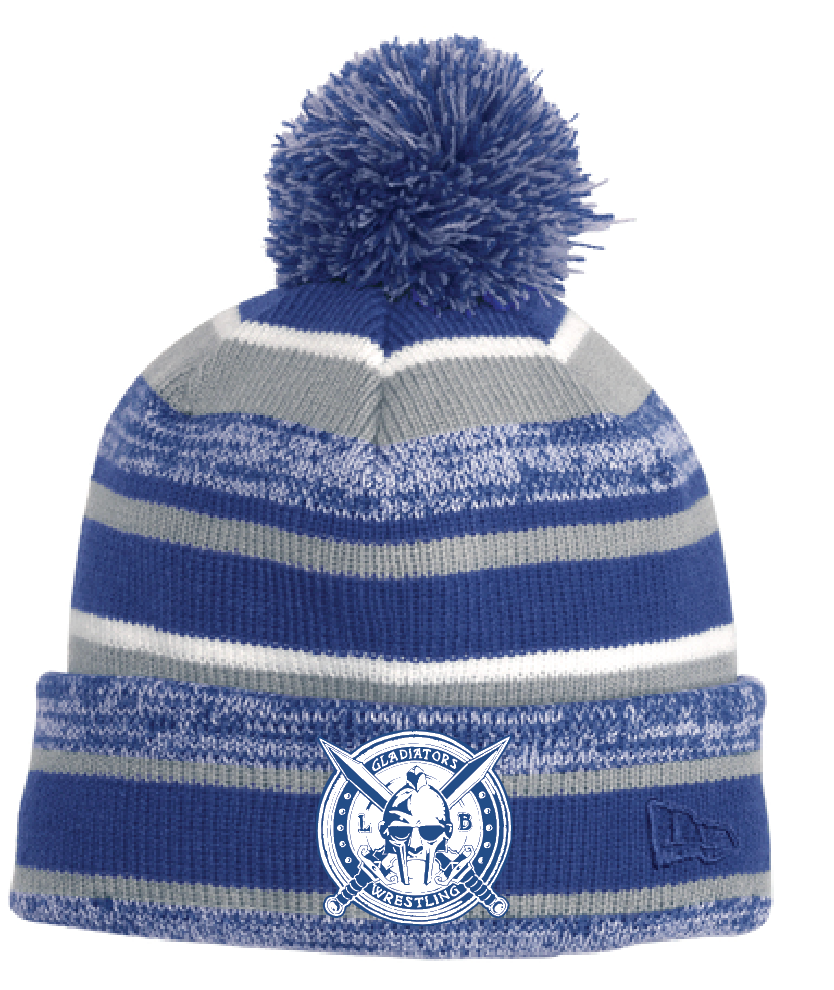 LB Gladiators Wrestling Embroidered Beanie