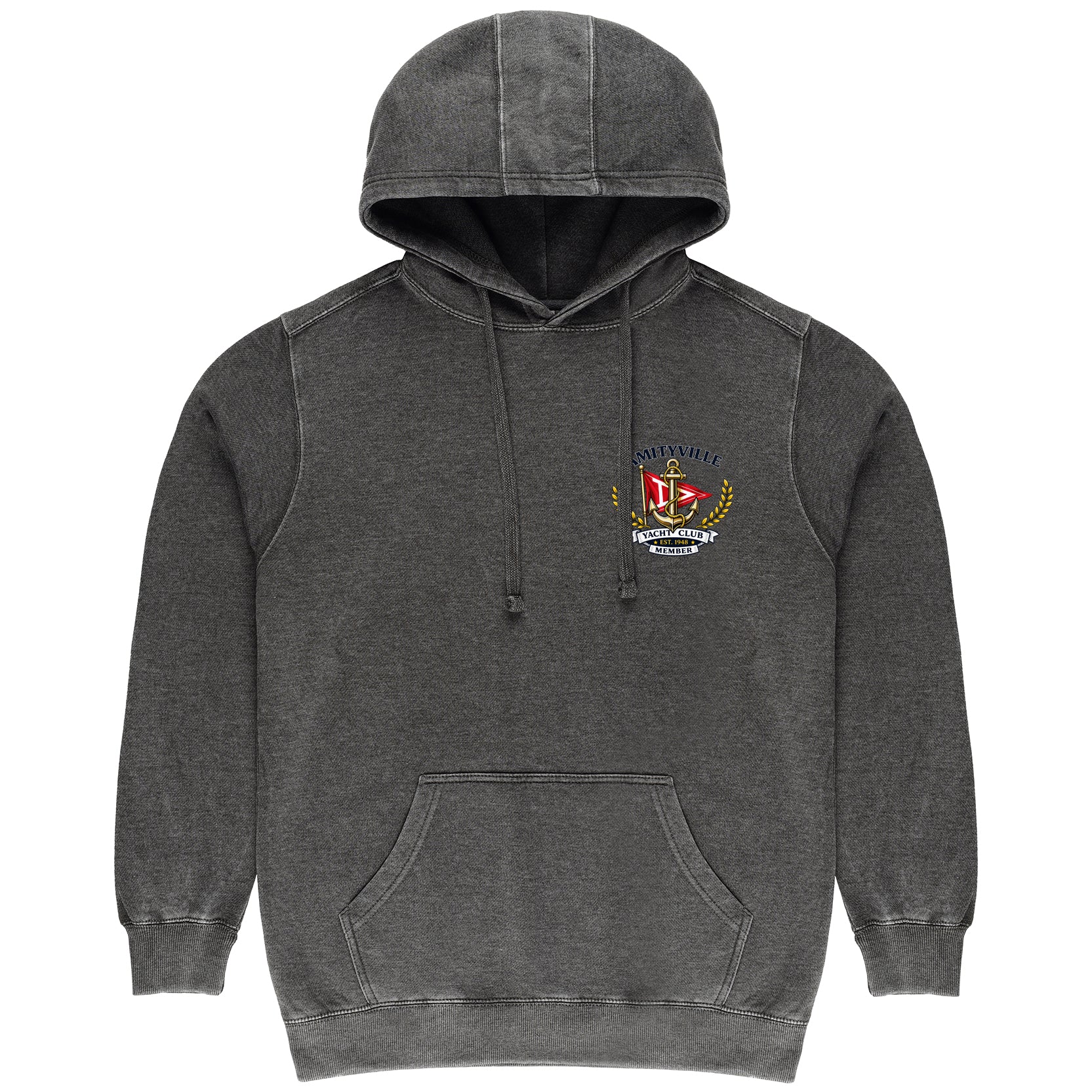 Amityville Yacht Club Burnout Vintage Hoodie