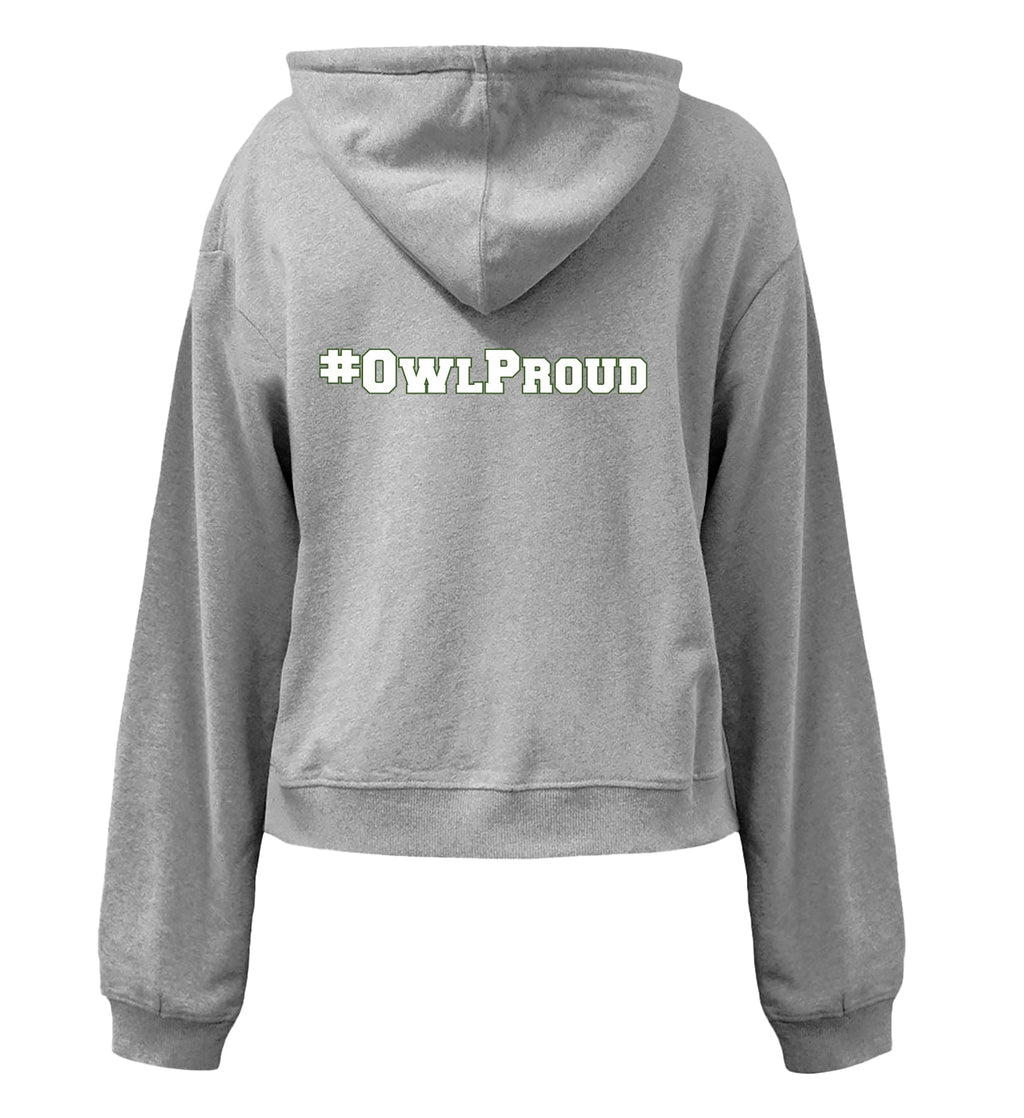 Lynbrook North Owl Pride Cropped Fleece Hoodie