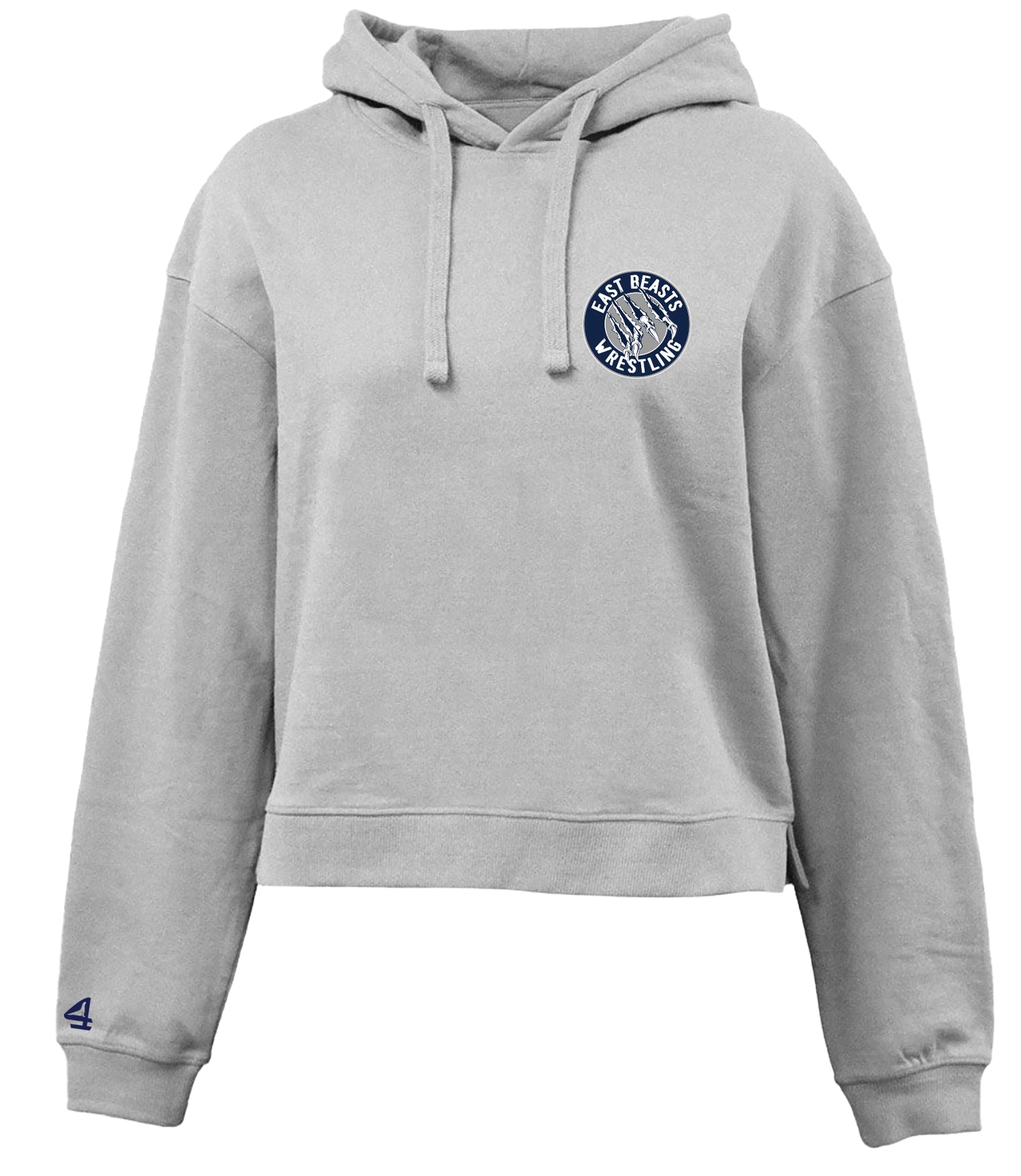 East Beasts Wrestling Cropped Fleece Hoodie