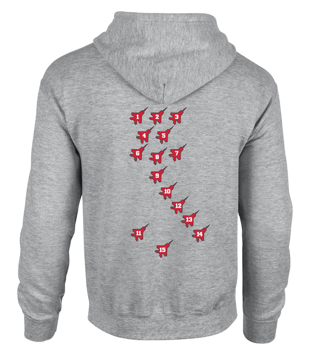 12 Flyers Rugby Battalion Dad Full Zip Hoodie