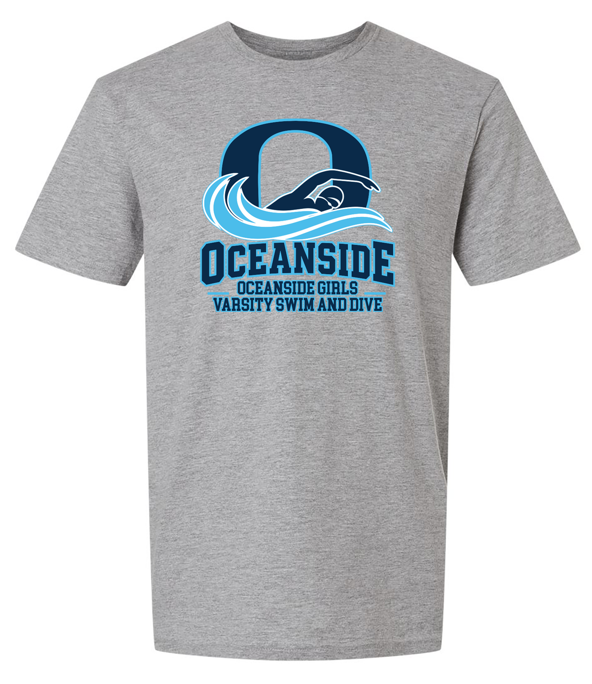 OCEANSIDE GIRLS VARSITY SWIM AND DIVE T-SHIRT 64000/b