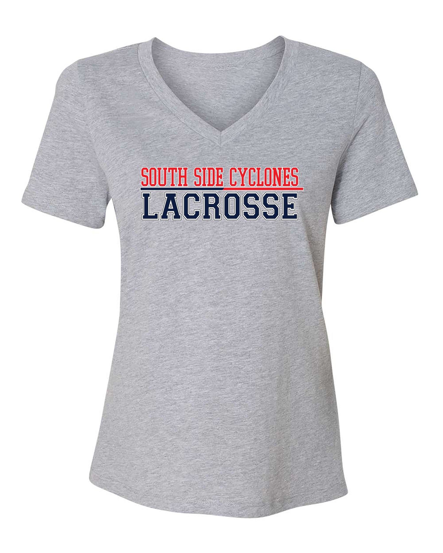 South Side Cyclones Lacrosse Women'S V-neck Tshirt