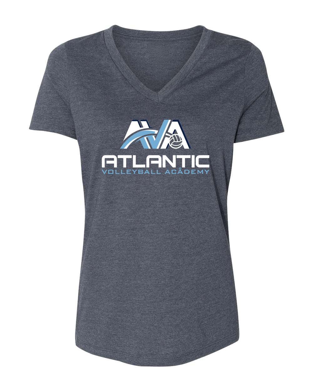 AVA Atlantic Volleyball Academy Team Spirit Women's V-neck Short Sleeve Shirt