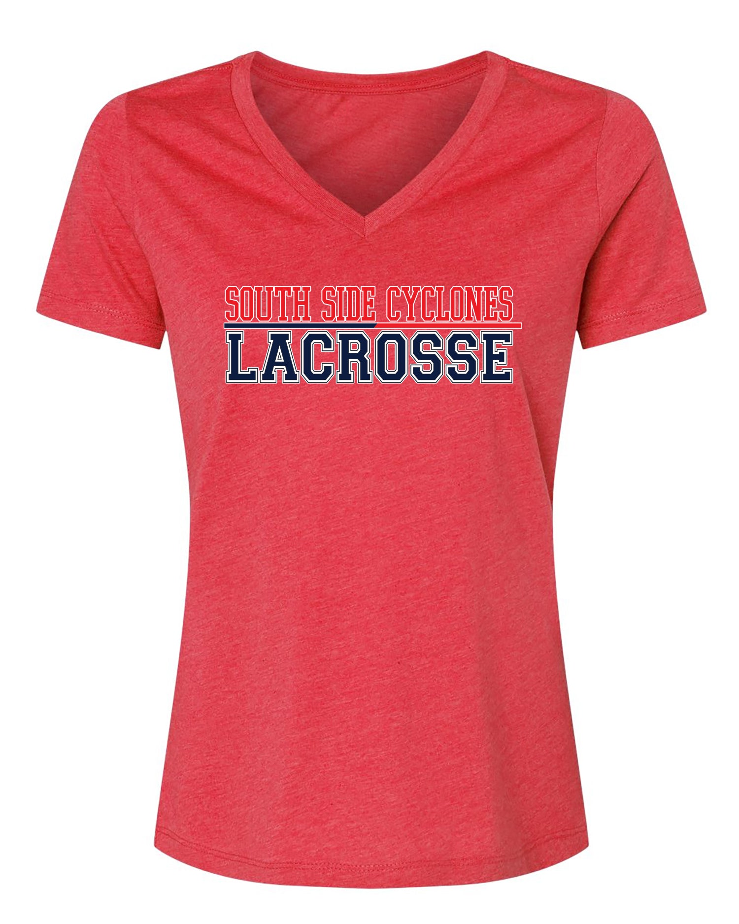 South Side Cyclones Lacrosse Women'S V-neck Tshirt