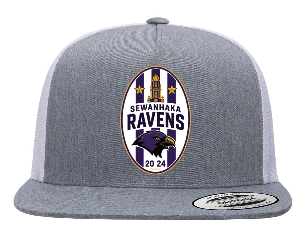 SEWANHAKA RAVENS BOYS SOCCER PRINTED TRUCKER HAT SNAPBACK 6006