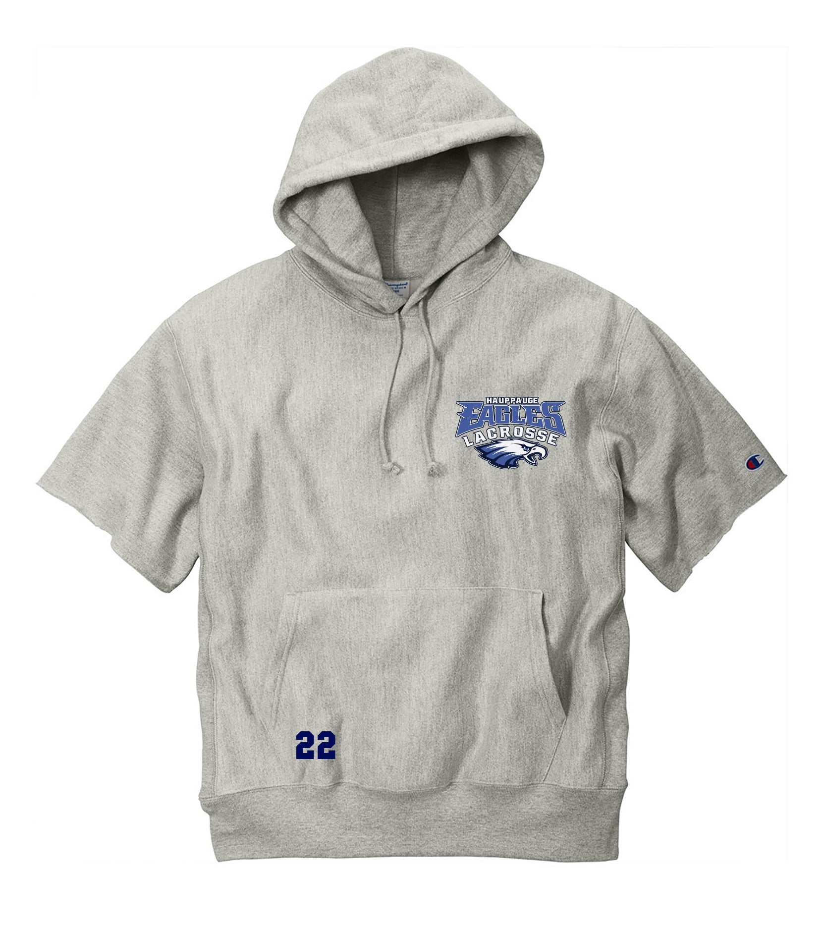 Hauppauge Eagles Lacrosse Champion Short Sleeve Hoodie
