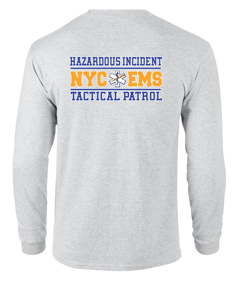 NYC HAZARD INCIDENT TACTICAL PATROL Long Sleeve Graphic Tee