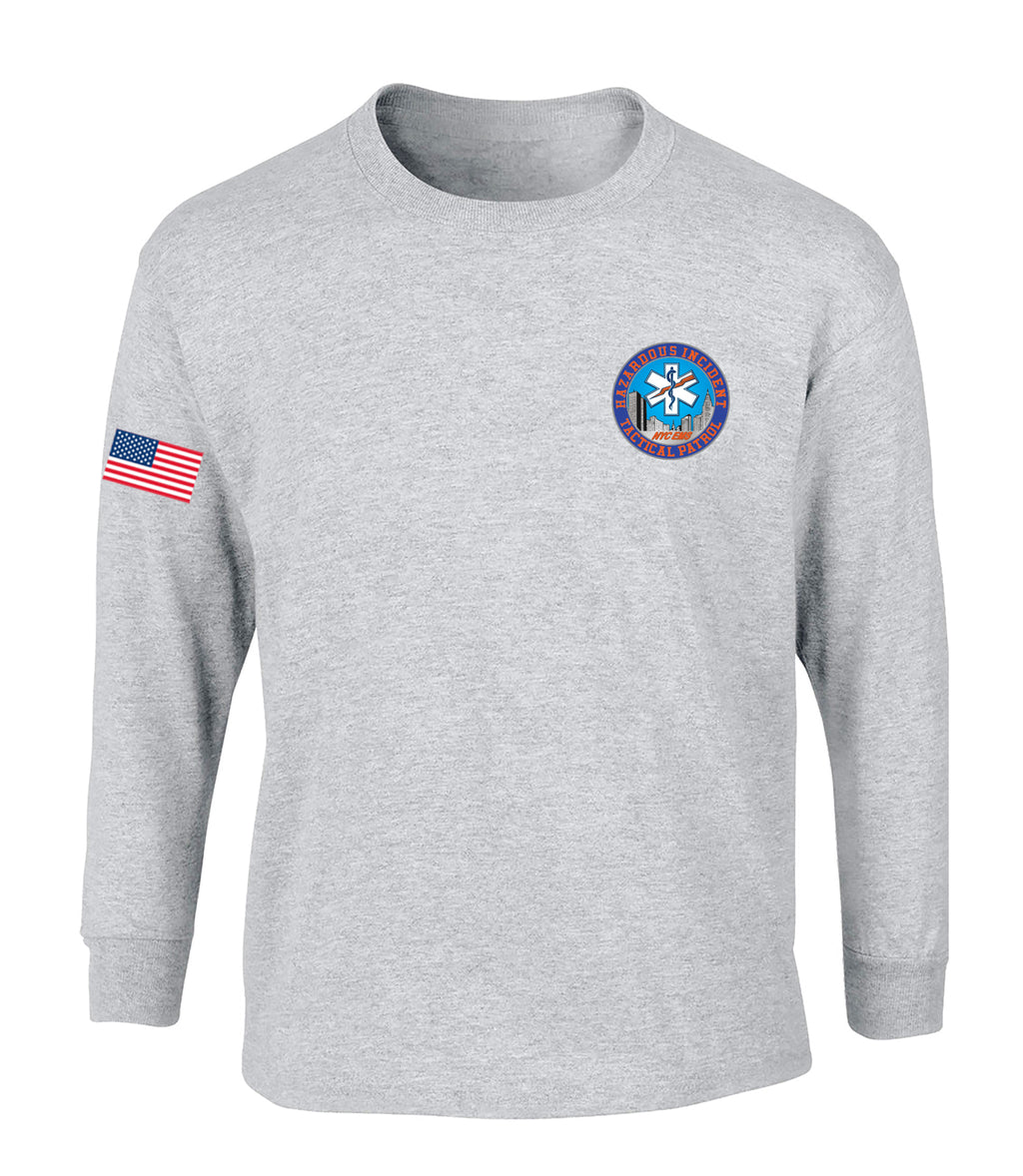 NYC HAZARD INCIDENT TACTICAL PATROL Long Sleeve Graphic Tee