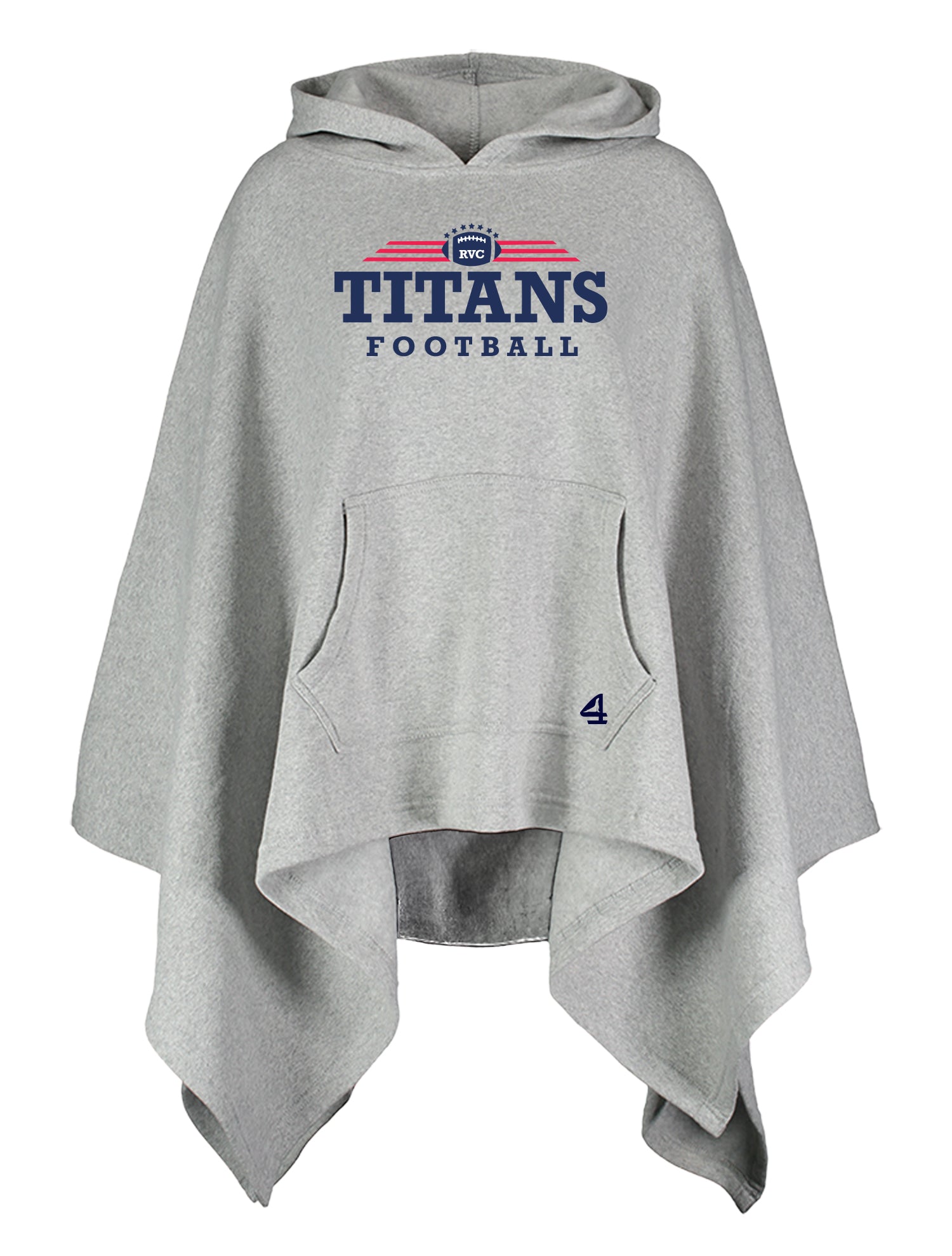 Titans Ladies Fleece Pancho Pull Over