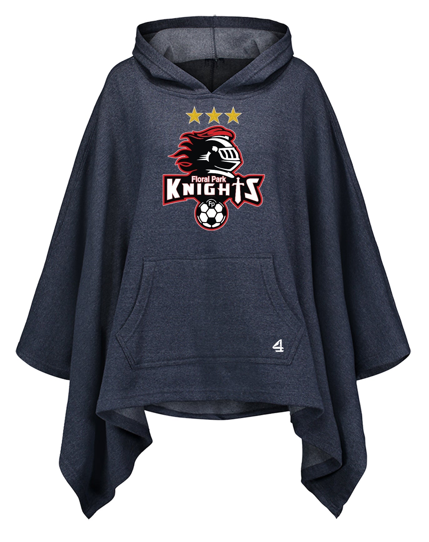 Floral Park Soccer Womans Poncho