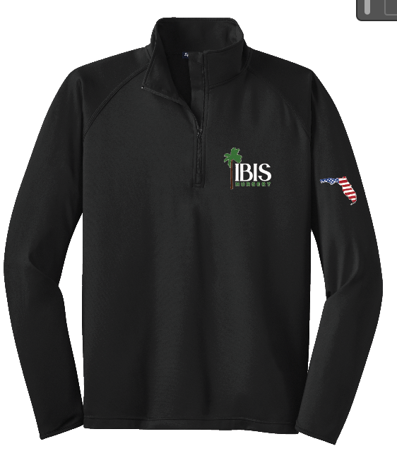 IBIS NURSERY EMBROIDERED 1/4 zip
