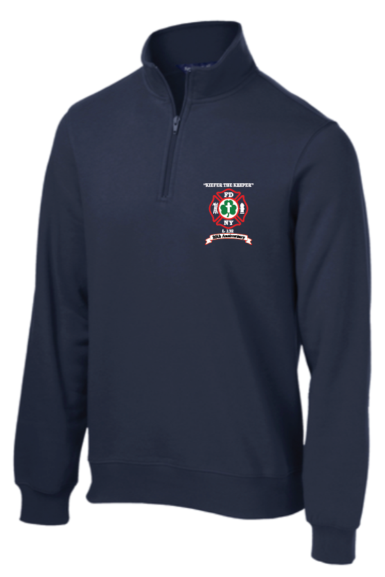 FDNY MICHAEL KIEFER 25 ANNIVERSARY EMBROIDERED 1/4 zip