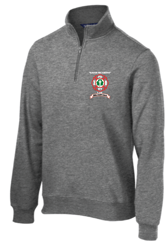 FDNY MICHAEL KIEFER 25 ANNIVERSARY EMBROIDERED 1/4 zip