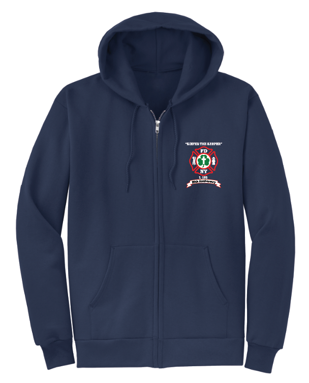 FDNY MICHAEL KIEFER 25 ANNIVERSARY FULL ZIP HOODIE
