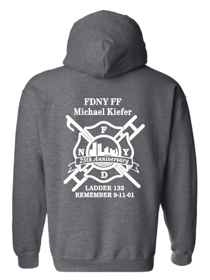 FDNY MICHAEL KIEFER 25 ANNIVERSARY FULL ZIP HOODIE