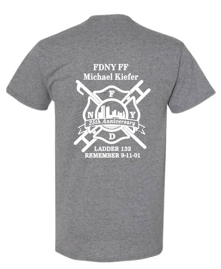FDNY MICHAEL KIEFER 25 ANNIVERSARY T-SHIRT