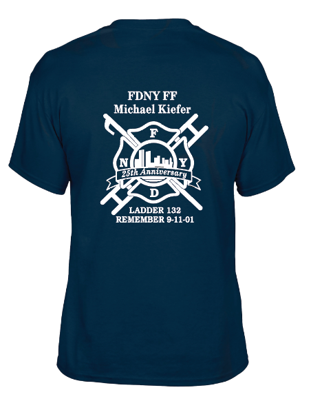FDNY MICHAEL KIEFER 25 ANNIVERSARY T-SHIRT