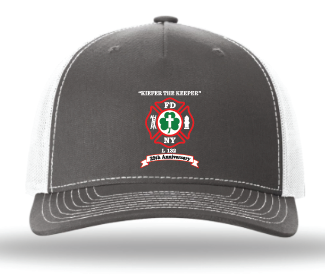 FDNY MICHAEL KIEFER 25 ANNIVERSARY EMBROIDERED TRUCKER CAP