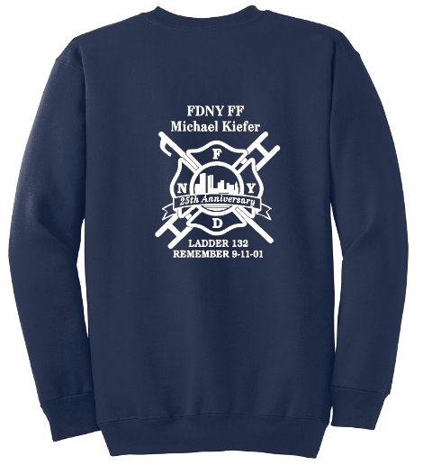 FDNY MICHAEL KIEFER 25 ANNIVERSARY CREWNECK