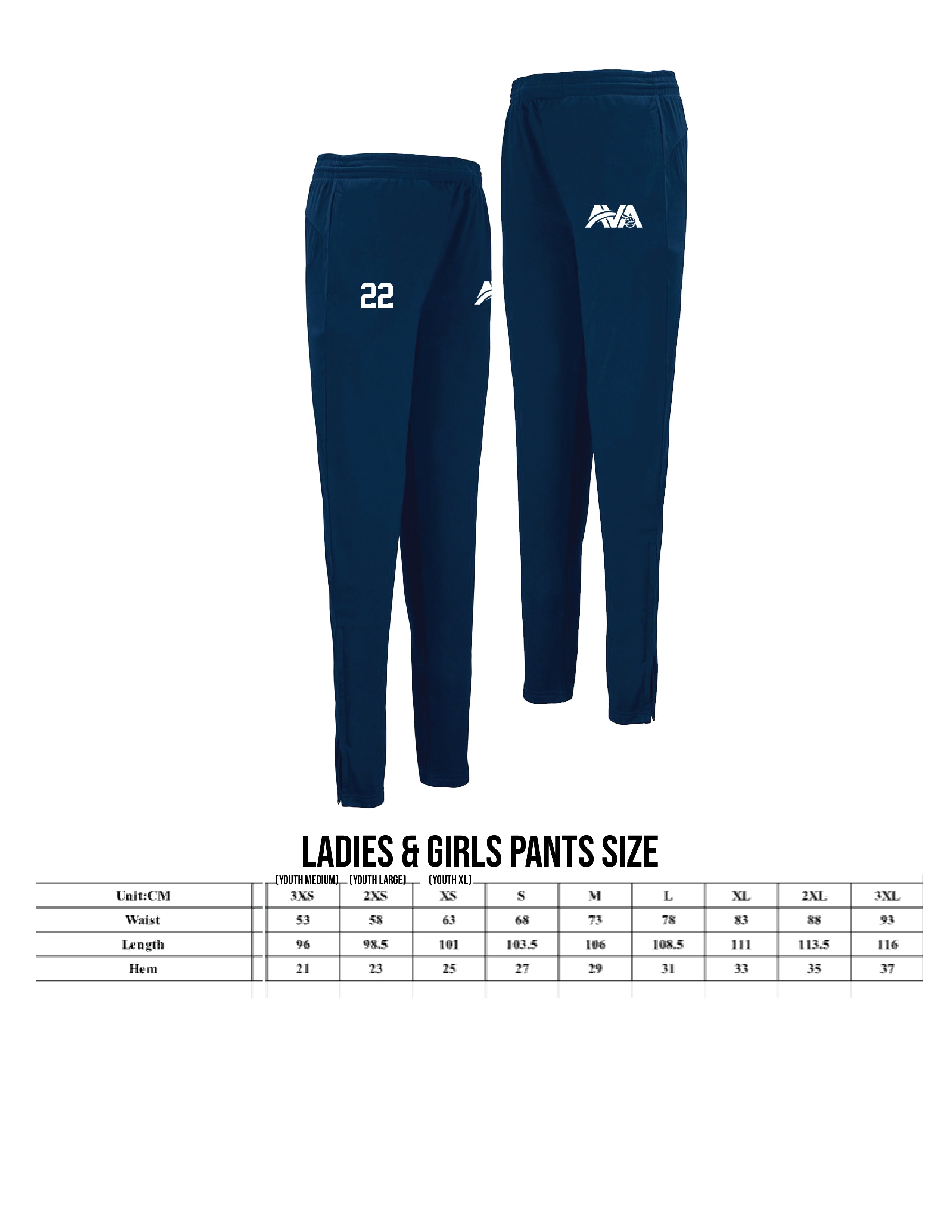 AVA Atlantic Volleyball Academy Warm Up Suit