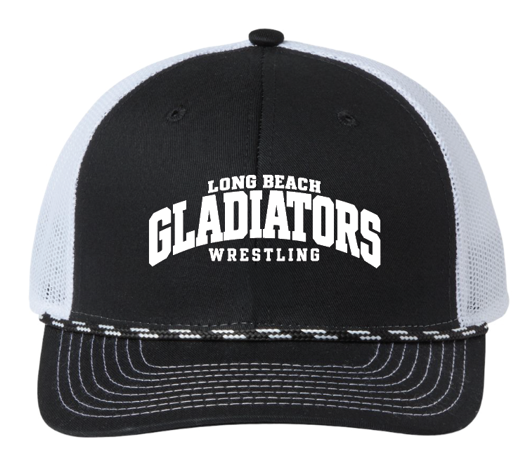 LB Gladiators Wrestling Embroidered Trucker Hat GB452R