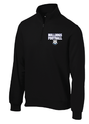 LB BULLDOGS FOOTBALL Printed 1/4 zip