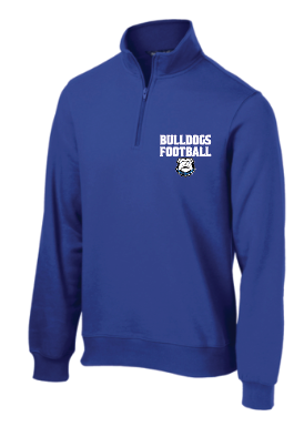 LB BULLDOGS FOOTBALL Printed 1/4 zip