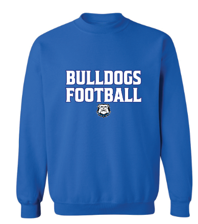 LB BULLDOGS FOOTBALL Crewneck