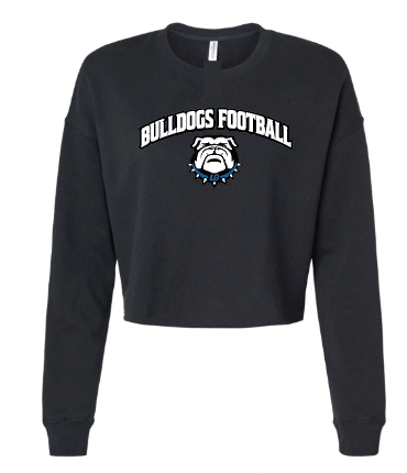 LB BULLDOGS FOOTBALL Crop Crewneck